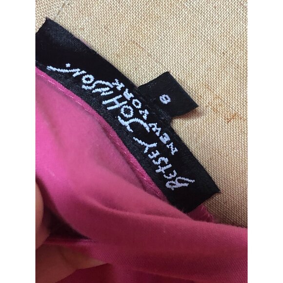 1990s-Y2K Vintage BETSEY JOHNSON NY New York Pink Cotton Sleeveless Dress with K - Picture 8 of 9